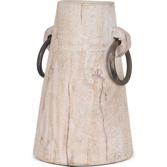 Monique Pot by Mercana in beige. Made from solid wood in a unique style.