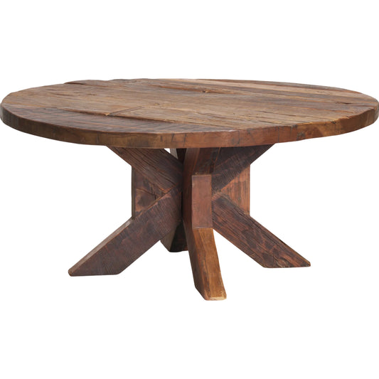 Heidi Coffee Table by Mercana in reclaimed brown. Made from solid wood in a unique style.