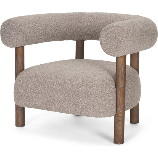 Gianna Accent Chair by Mercana. Made from fabric in a transitional style.
