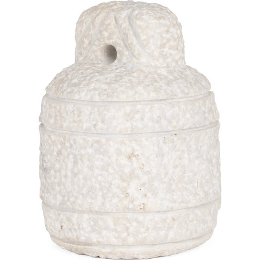 Irina Door Stopper by Mercana in white. Made from marble in a modern style.