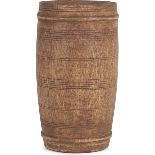 Porta Reclaimed Wooden Pot by Mercana in brown. Made from solid wood in a unique style.