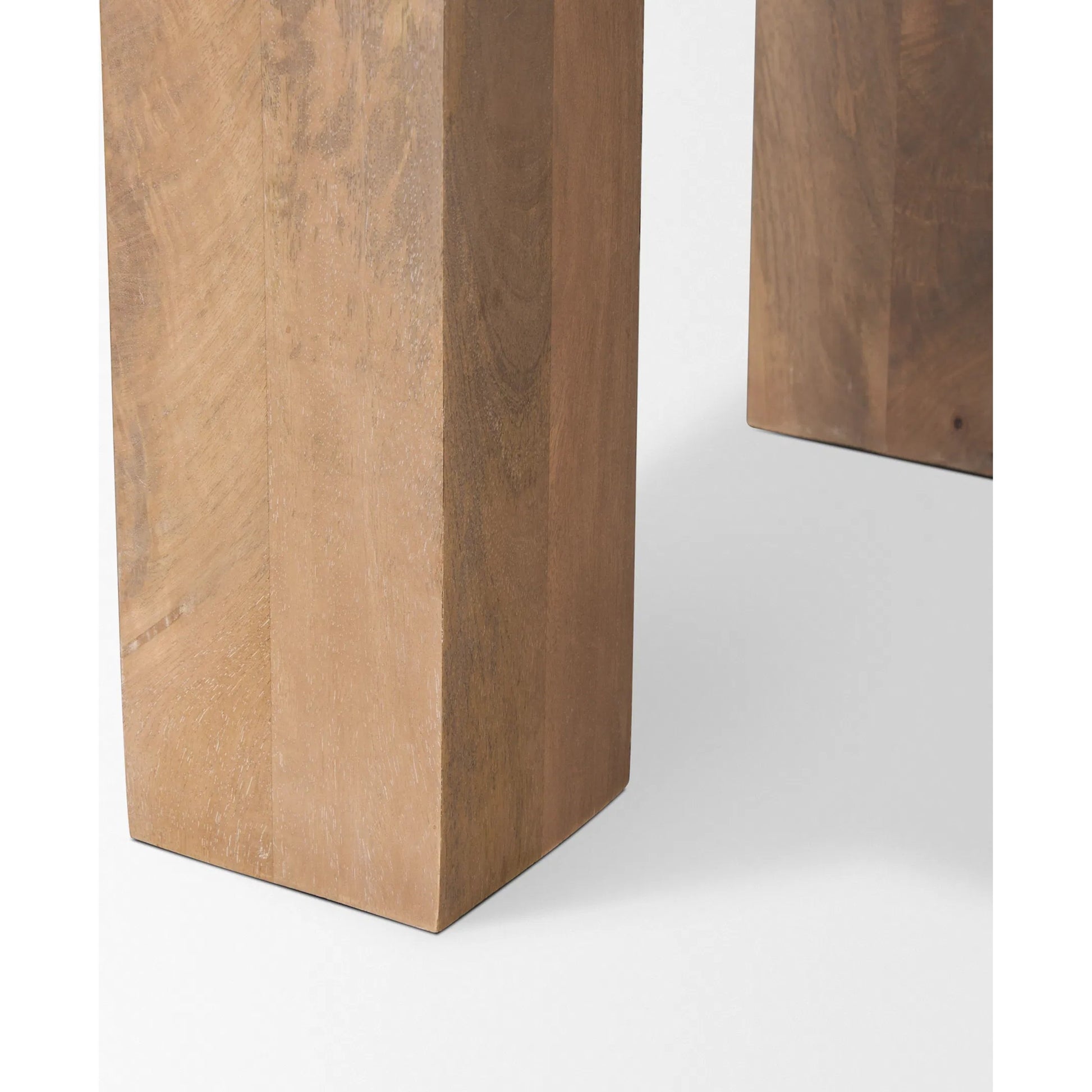 Beth Accent Table by Mercana in brown. Made from solid wood in a unique style.