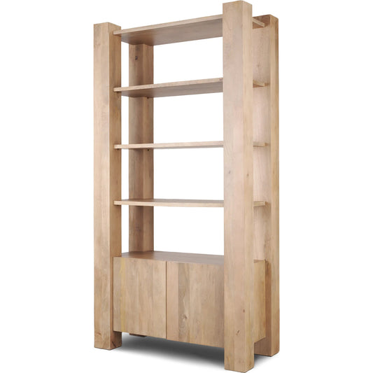 001 SI-2370361 | Primary Silo | Beth Shelving Unit by Mercana in brown. Made from solid wood in a unique style.