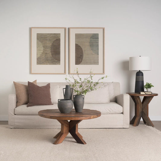 Kilian Vase by Mercana in brown, gray. Made from ceramic in a modern style.