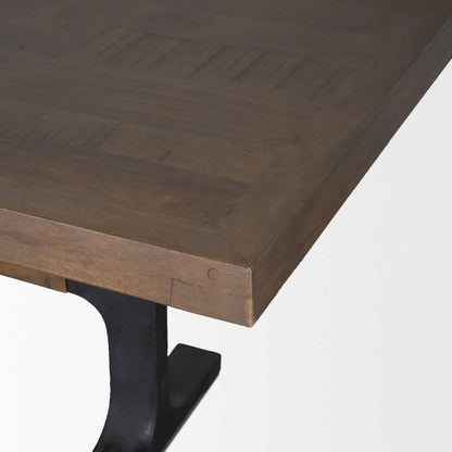 Araxi Dining Table by Mercana. Made from solid wood in a rustic style.