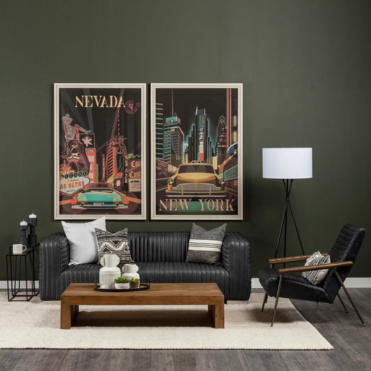 Ricciardo Leather Sofa by Mercana. Made from leather in a traditional style.