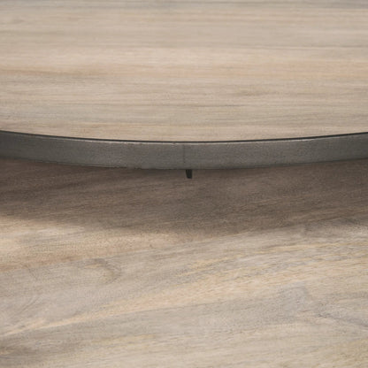 Clapp Nesting Coffee Table by Mercana in silver. Made from solid wood in a unique style.