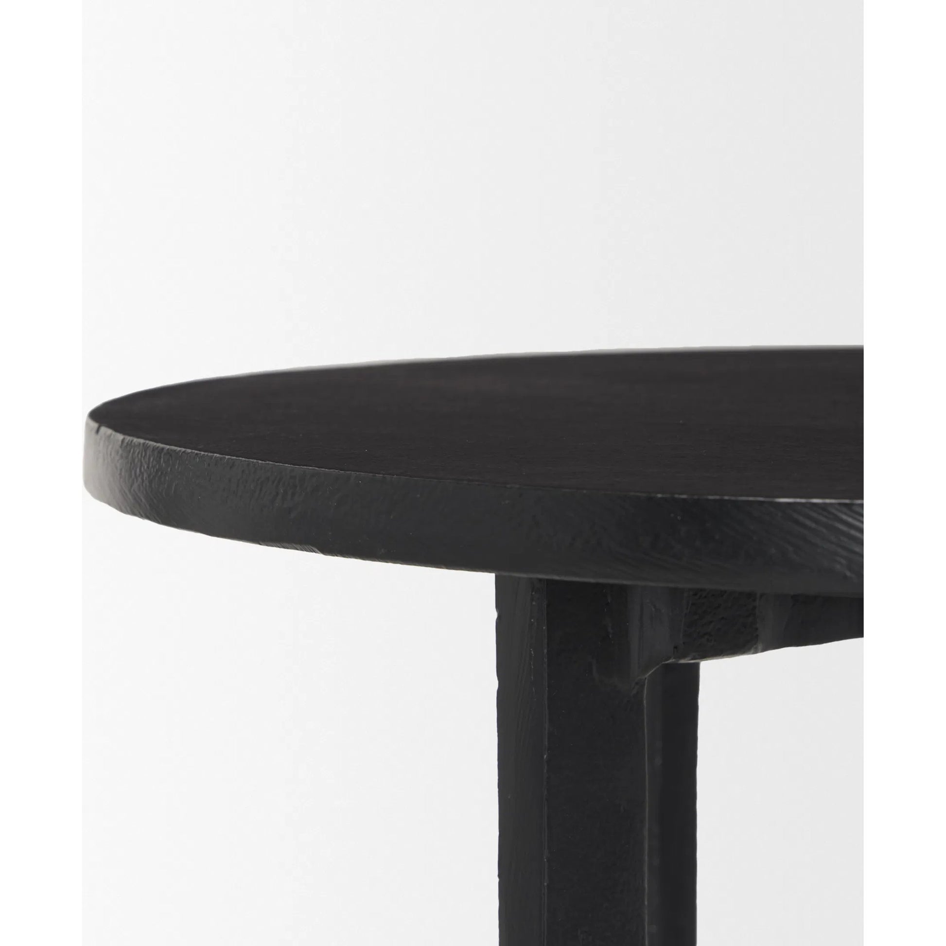 Sobi Accent Table by Mercana in black. Made from metal in a modern style.