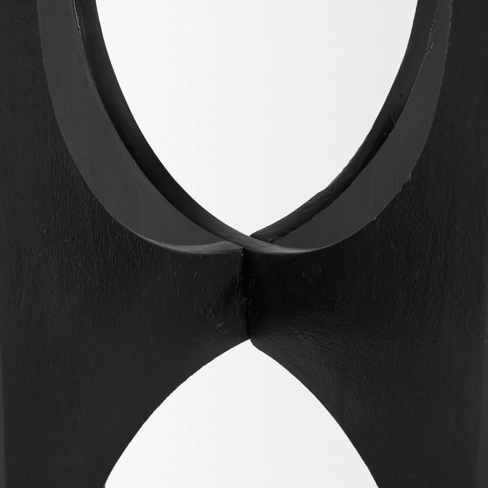 Sobi Accent Table by Mercana in black. Made from metal in a modern style.