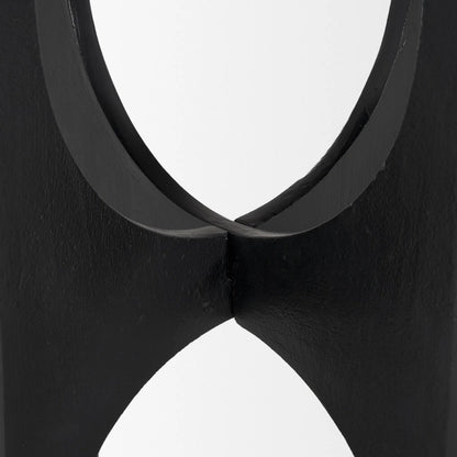 Sobi Accent Table by Mercana in black. Made from metal in a modern style.