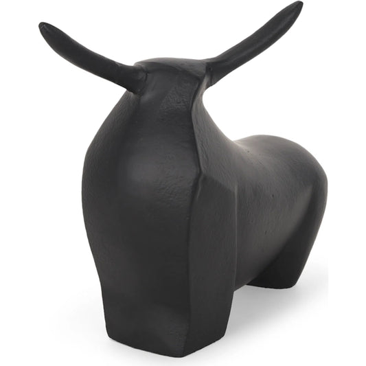 Radu Bull Decorative Object by Mercana in black. Made from unique in a unique style.