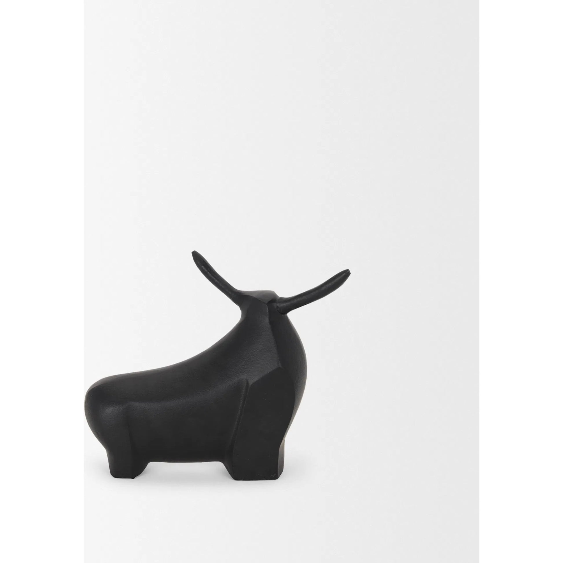 Radu Bull Decorative Object by Mercana in black. Made from unique in a cottage & farmhouse style.