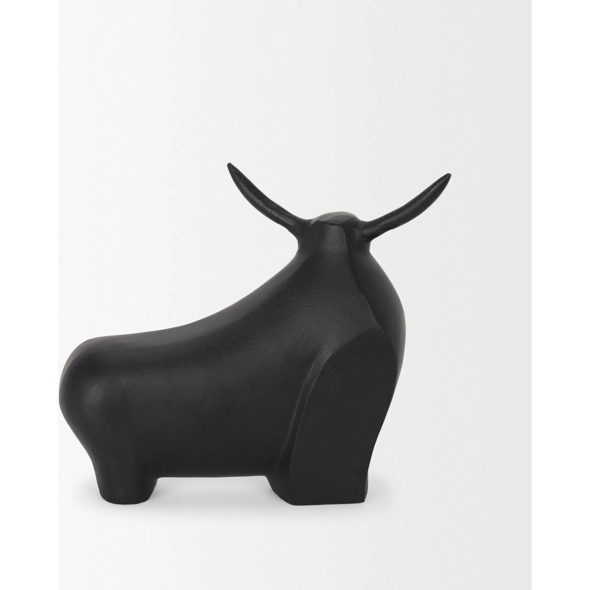 Radu Bull Decorative Object by Mercana in black. Made from unique in a cottage & farmhouse style.