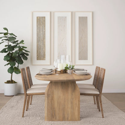 Clara Dining Chair (Set of 2) by Mercana. Made from fabric, wood in a transitional style.