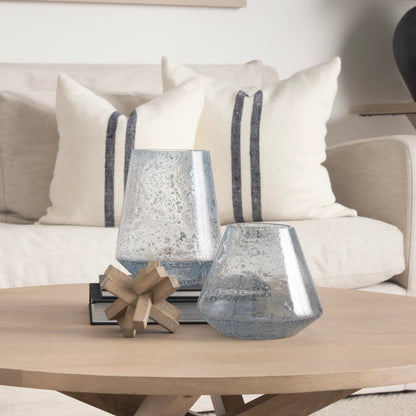 Robyn Vase by Mercana in blue. Made from glass in a eclectic & global style.
