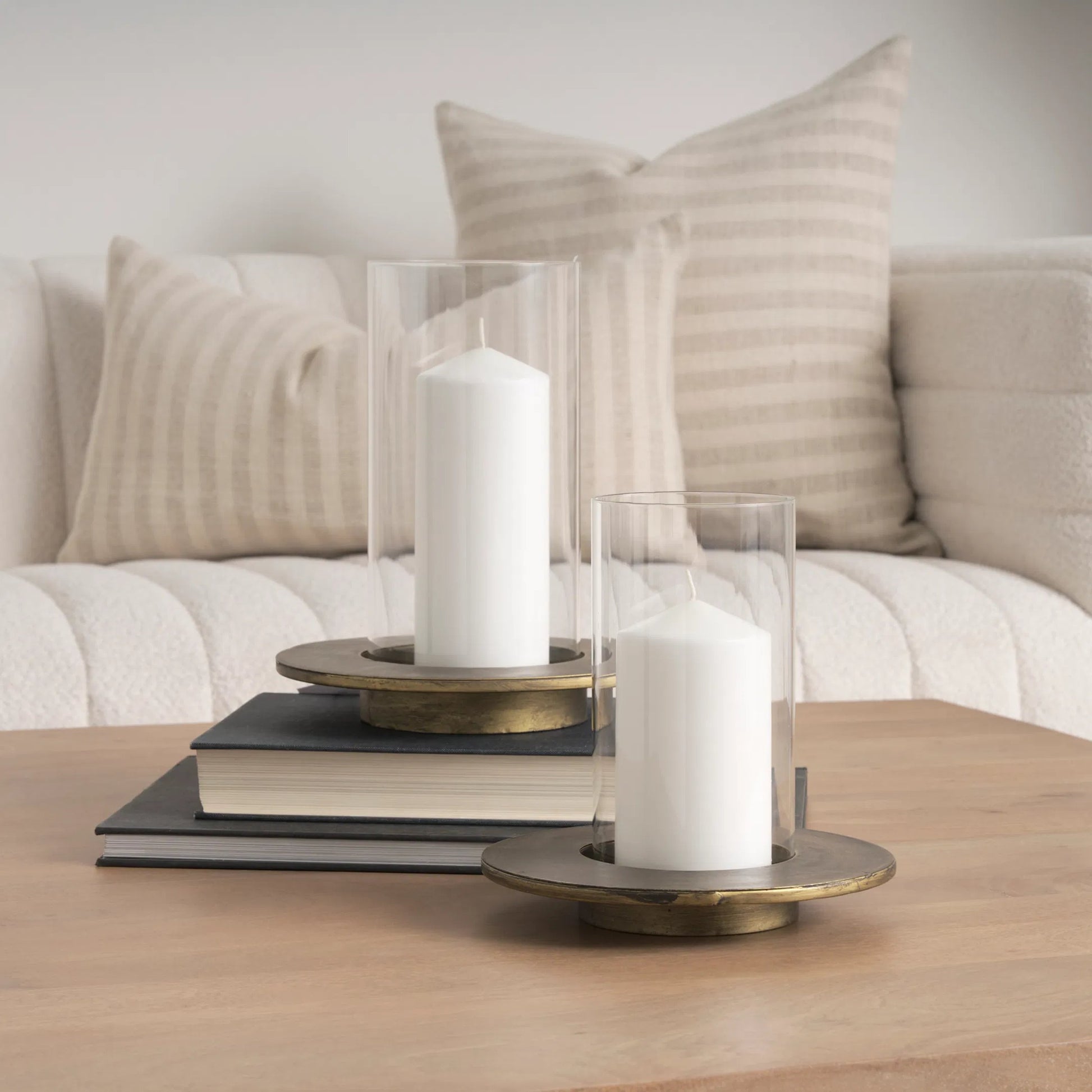 Vivian Candle Holder by Mercana in gold. Made from metal in a transitional style.