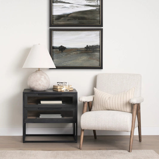 Nico Accent Chair by Mercana in oatmeal. Made from fabric in a unique style.