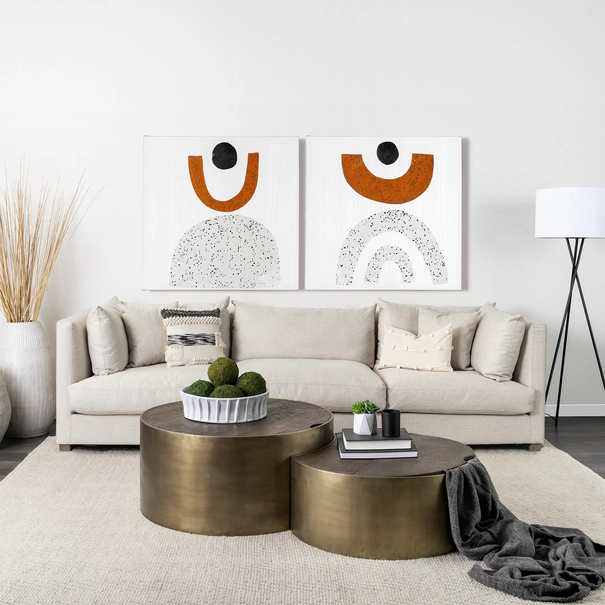 Eclipse Coffee Table by Mercana in brass. Made from wood, metal in a eclectic & global style.
