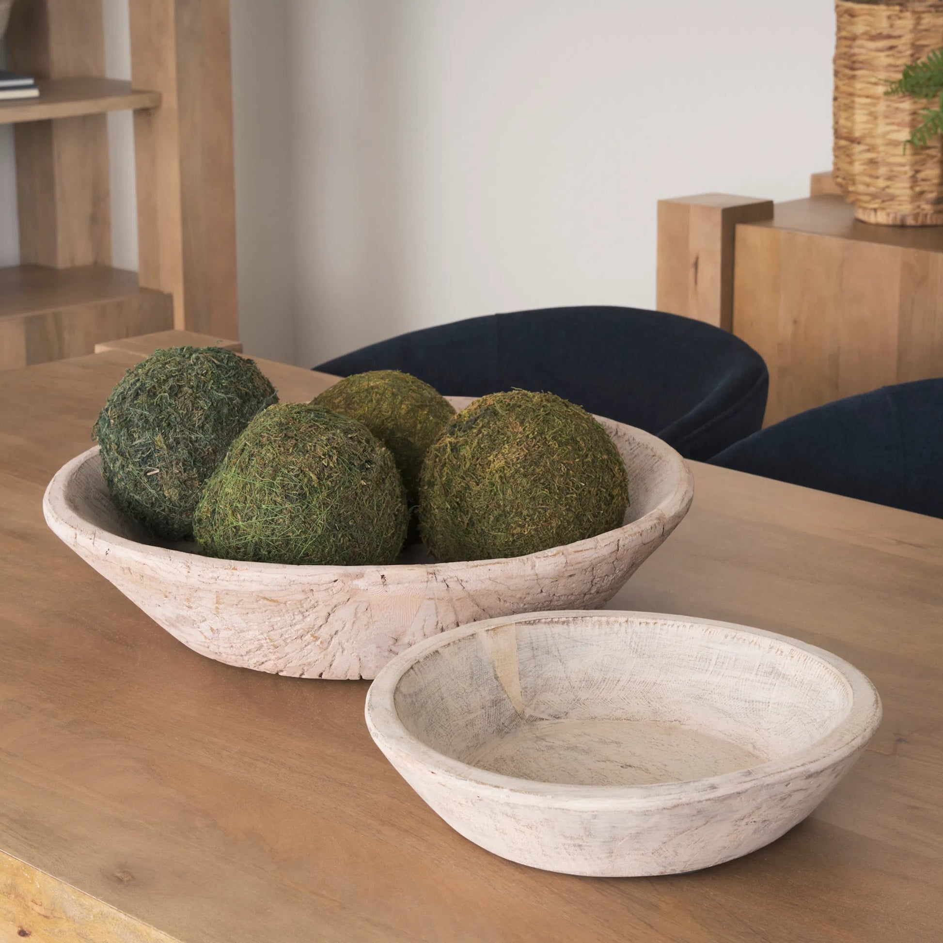 Nikita Reclaimed Wood Bowls by Mercana. Made from wood in a cottage & farmhouse style.