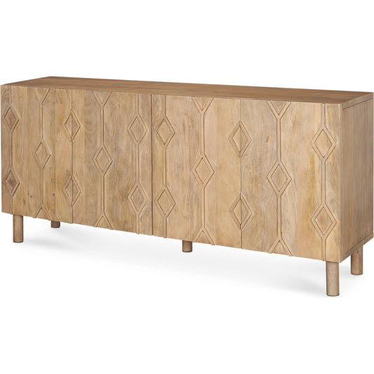 Heera Sideboard by Mercana. Made from solid wood in a unique style.