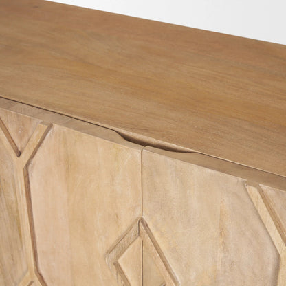 Heera Sideboard by Mercana. Made from solid wood in a transitional style.