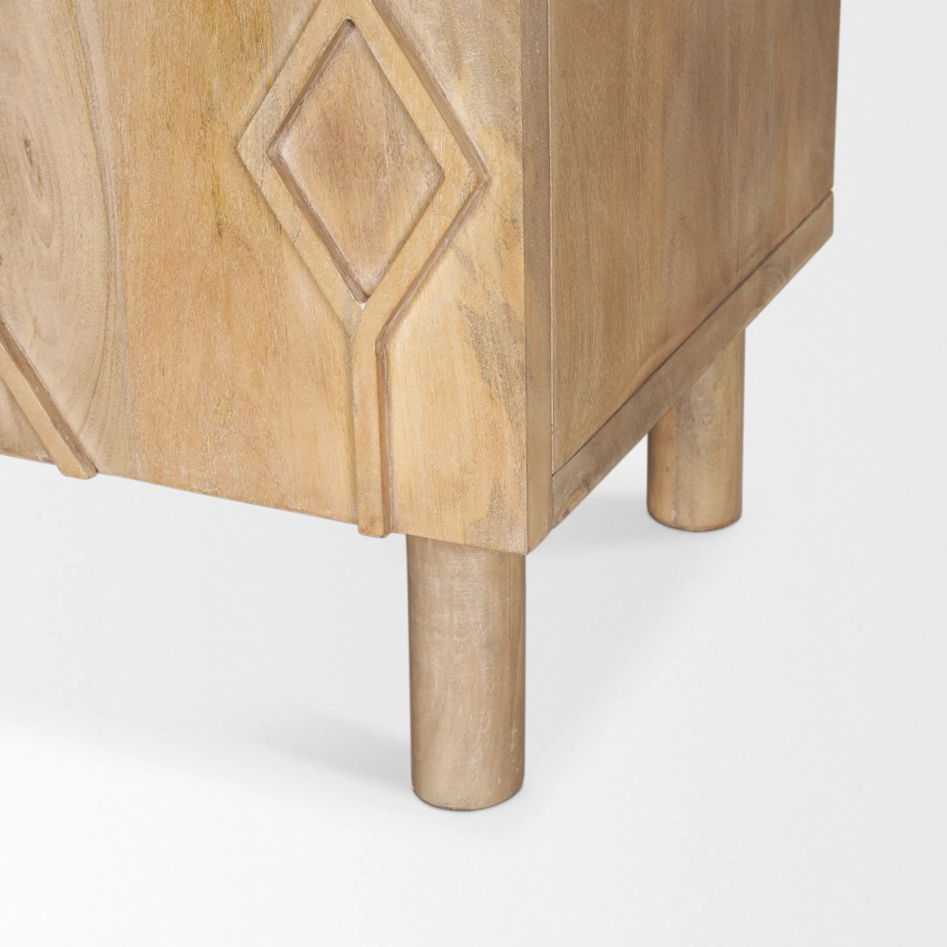 Heera Sideboard by Mercana. Made from solid wood in a transitional style.