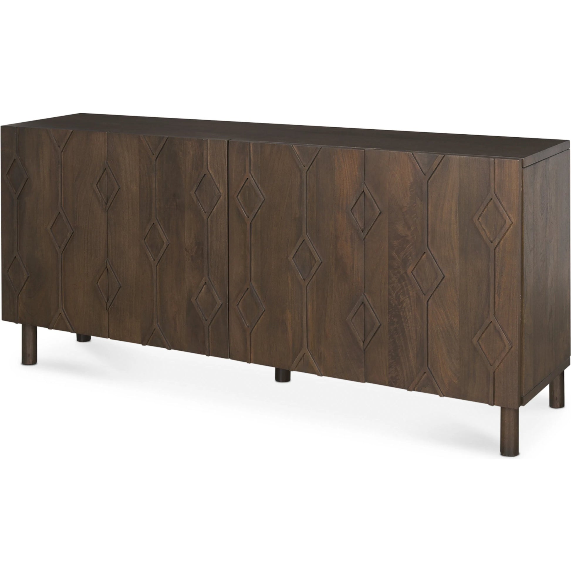 Heera Sideboard by Mercana. Made from solid wood in a transitional style.
