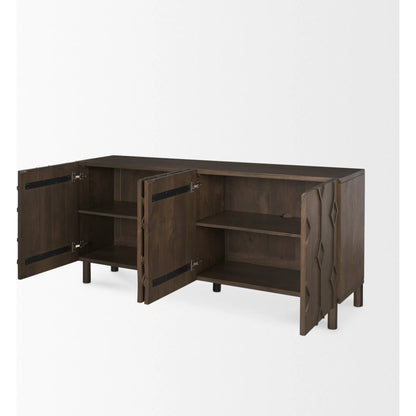 Heera Sideboard by Mercana. Made from solid wood in a transitional style.