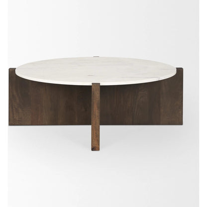 Bianca Coffee Table by Mercana. Made from solid wood in a transitional style.