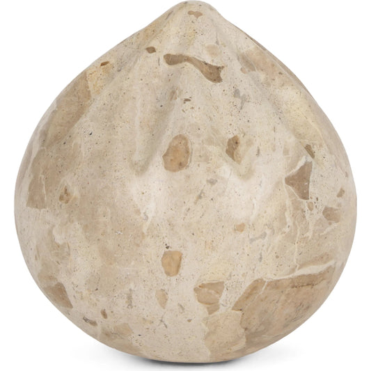 Caprie Decorative Object by Mercana in beige. Made from marble in a unique style.