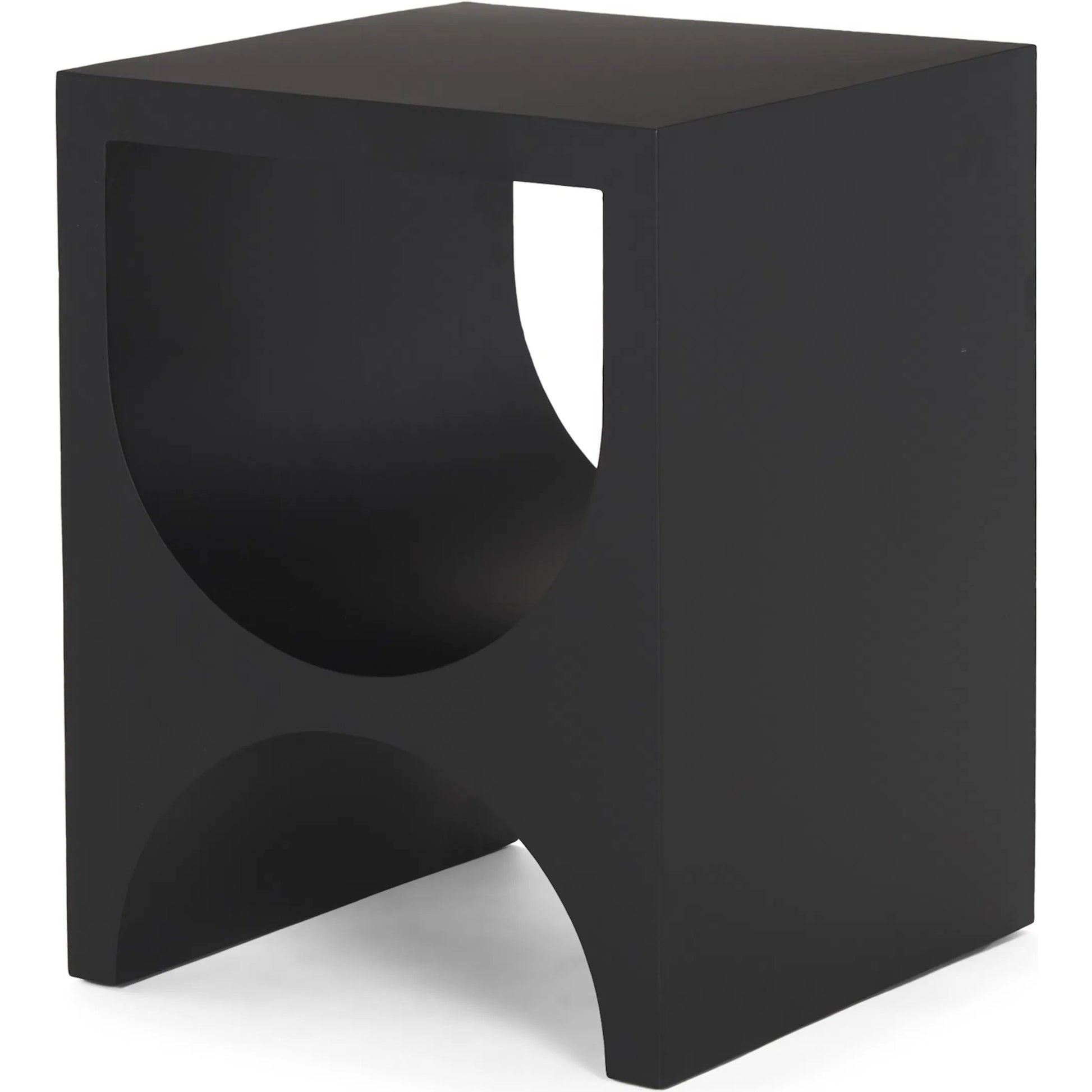 Sobi Side Table by Mercana in black. Made from metal in a modern style.