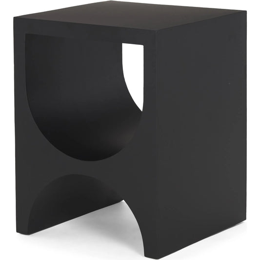 Sobi Side Table by Mercana in black. Made from metal in a unique style.