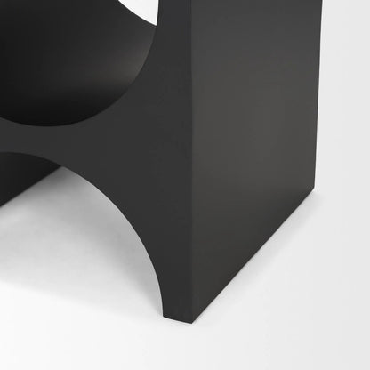Sobi Side Table by Mercana in black. Made from metal in a modern style.