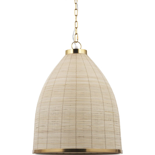 Saliha Pendant Light by Mercana in natural. Made from metal in a unique style.