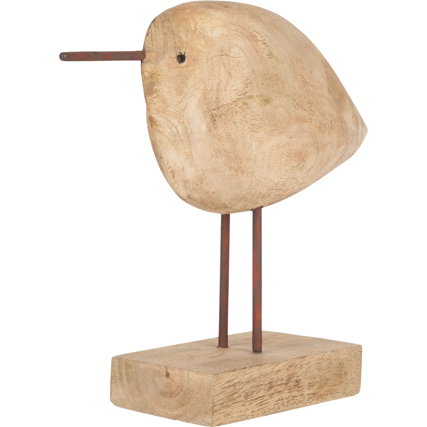 010 SI-2370448 | Primary Silo | Riri Wooden Bird Decorative Object by Mercana in brown. Made from solid wood in a unique style.