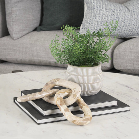 Reinir Chain Link Decorative Object by Mercana. Made from unique in a modern style.