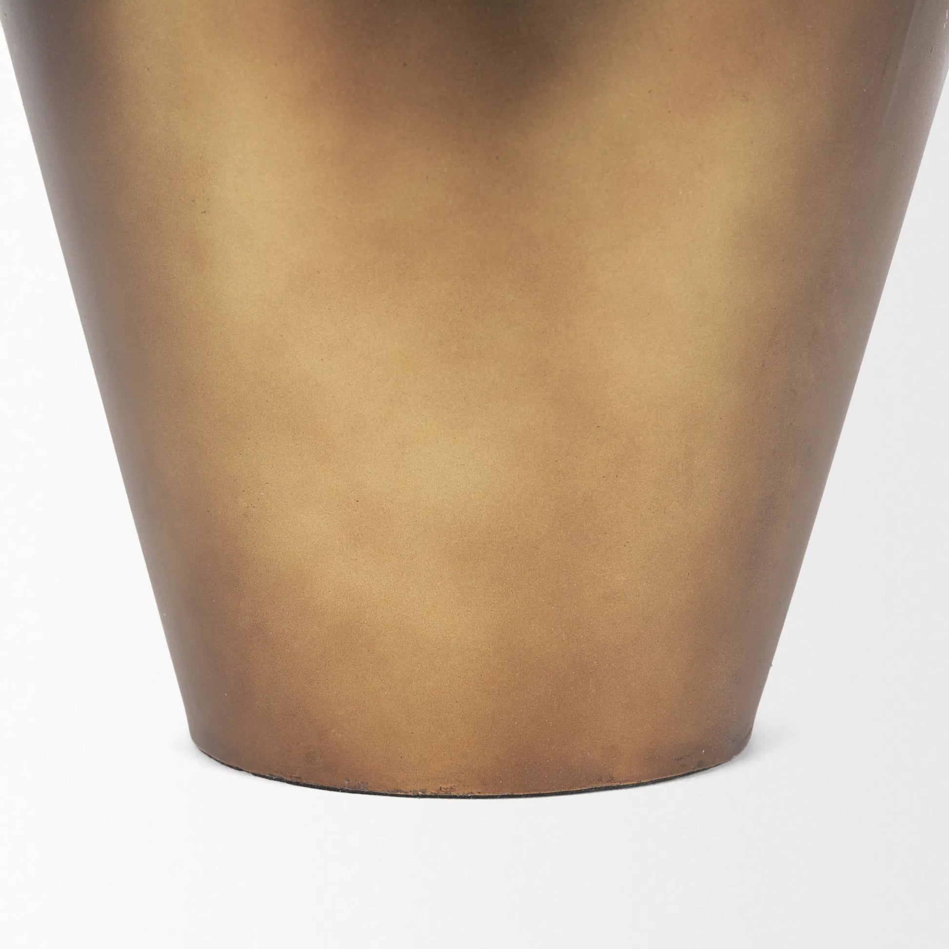 Perrin Brushed Decorative Vase by Mercana in gold. Made from metal in a modern style.