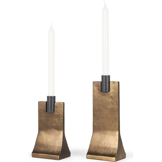 Polli Taper Candleholders by Mercana. Made from metal in a unique style.