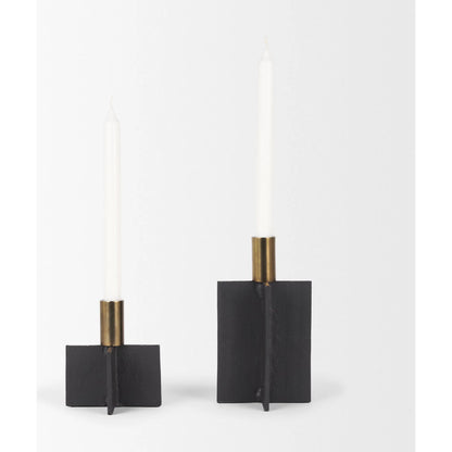 Pia Taper Candleholder by Mercana. Made from metal in a unique style.
