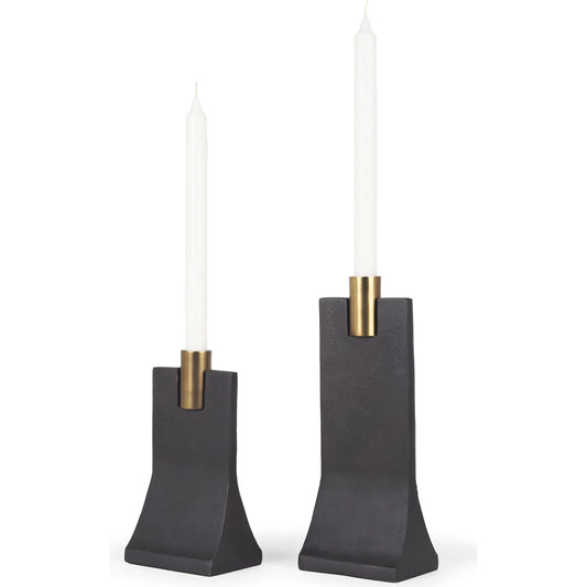 Polli Taper Candleholders by Mercana. Made from metal in a unique style.