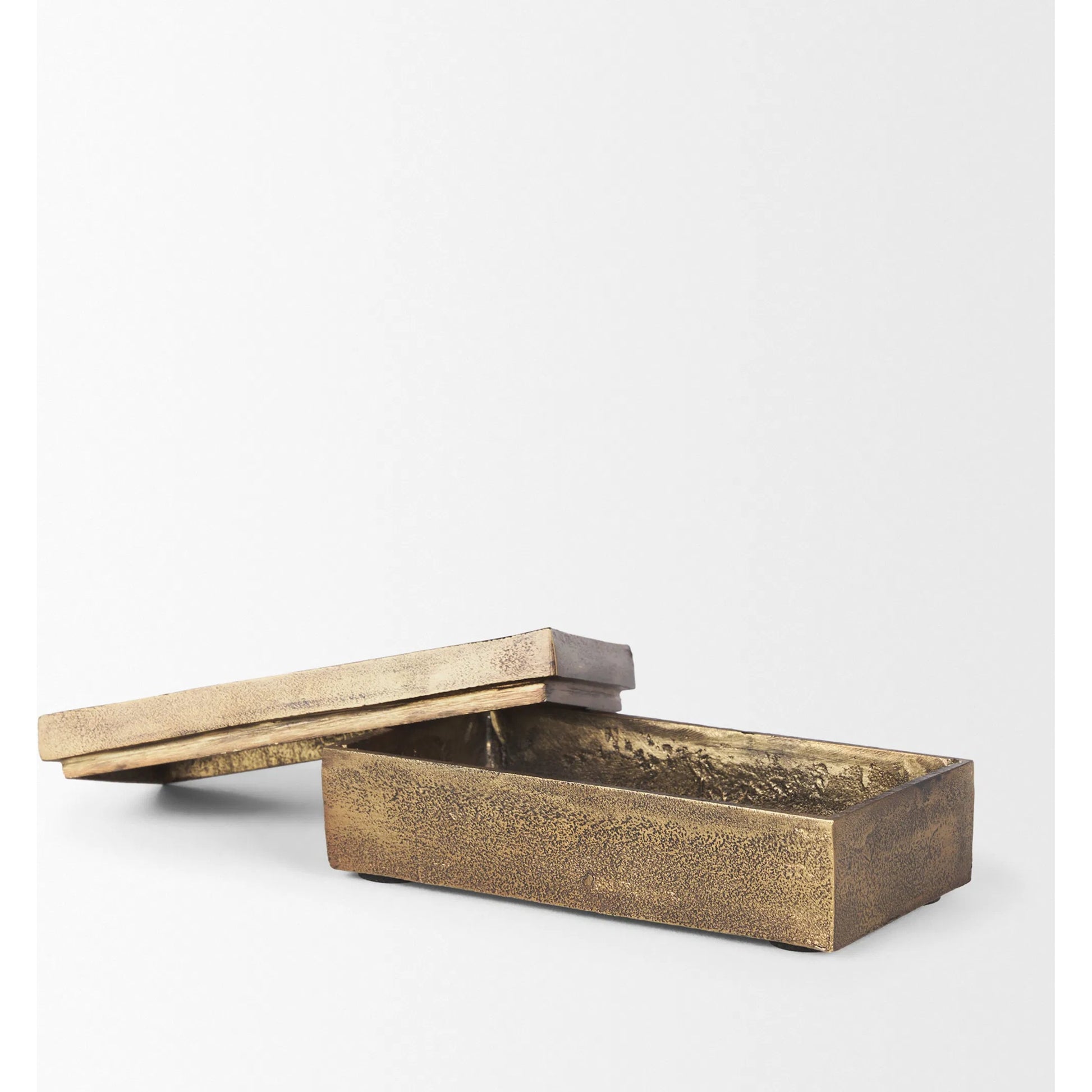 Porschia Decorative Box by Mercana in gold. Made from metal in a unique style.