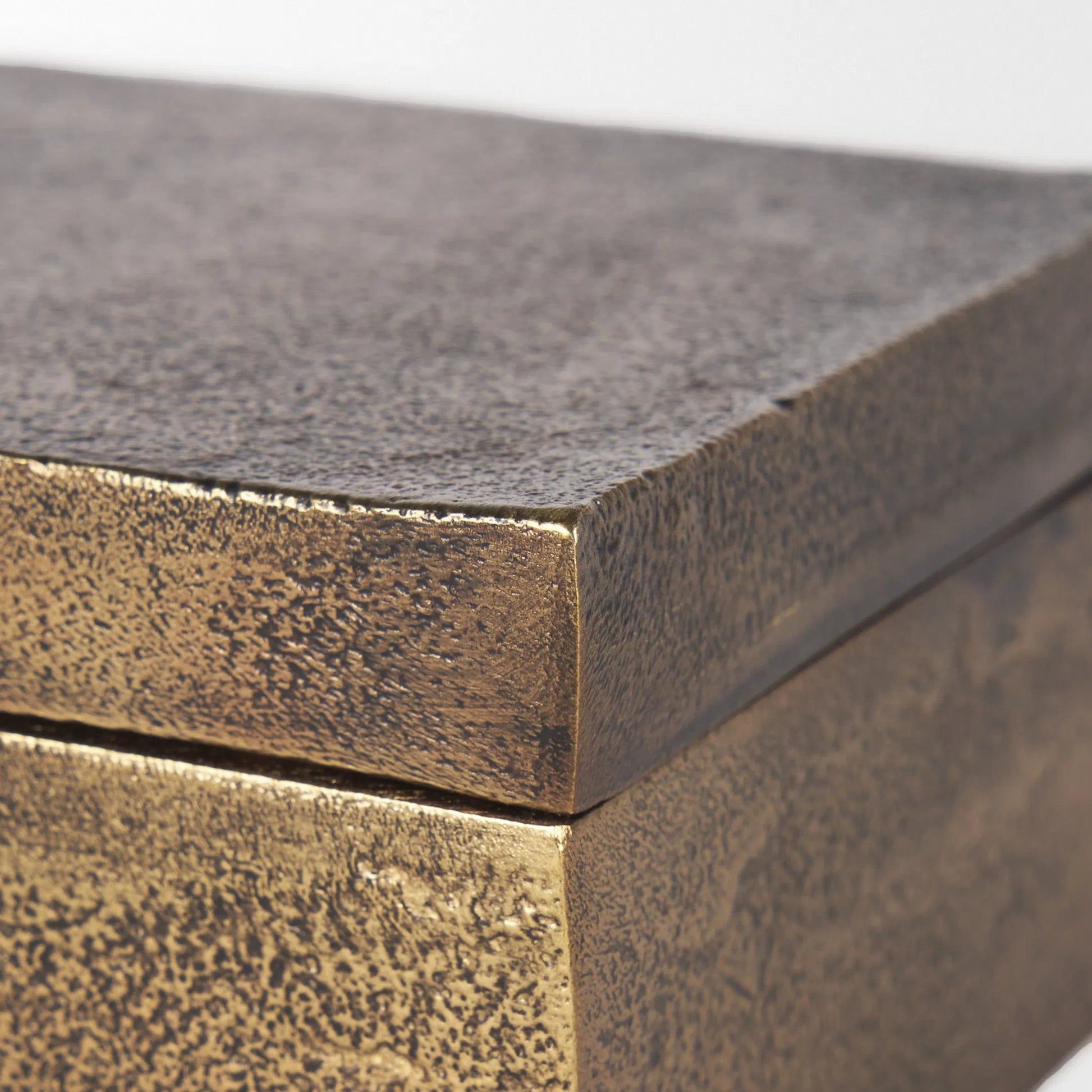 Porschia Decorative Box by Mercana in gold. Made from metal in a unique style.