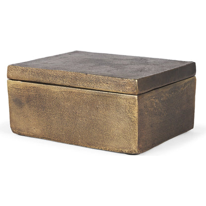 Porschia Decorative Box by Mercana in gold. Made from metal in a unique style.
