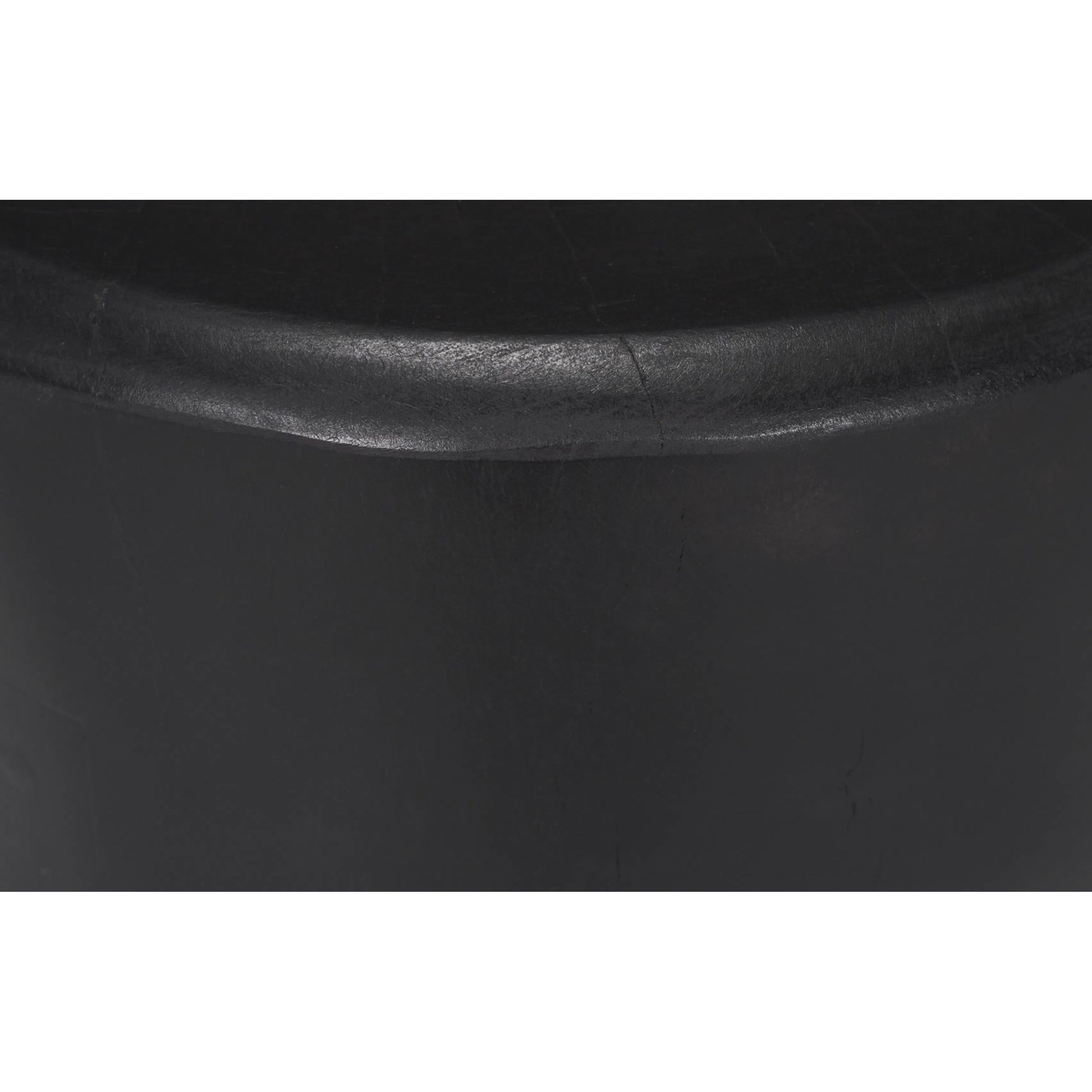 Riya Stool by Mercana in black. Made from solid wood in a unique style.