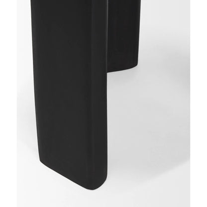 Riya Stool by Mercana in black. Made from solid wood in a unique style.