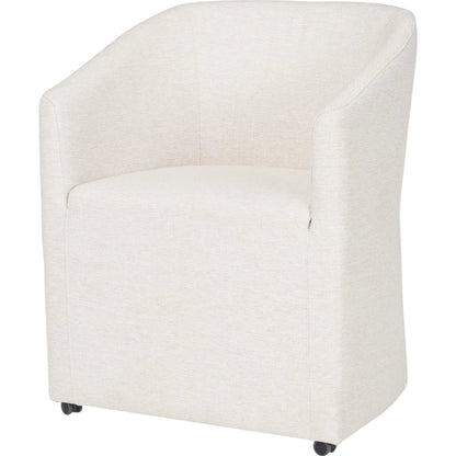 Sondra Dining Chair by Mercana. Made from fabric in a unique style.