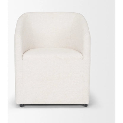 Sondra Dining Chair by Mercana. Made from fabric in a unique style.
