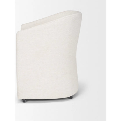 Sondra Dining Chair by Mercana. Made from fabric in a unique style.