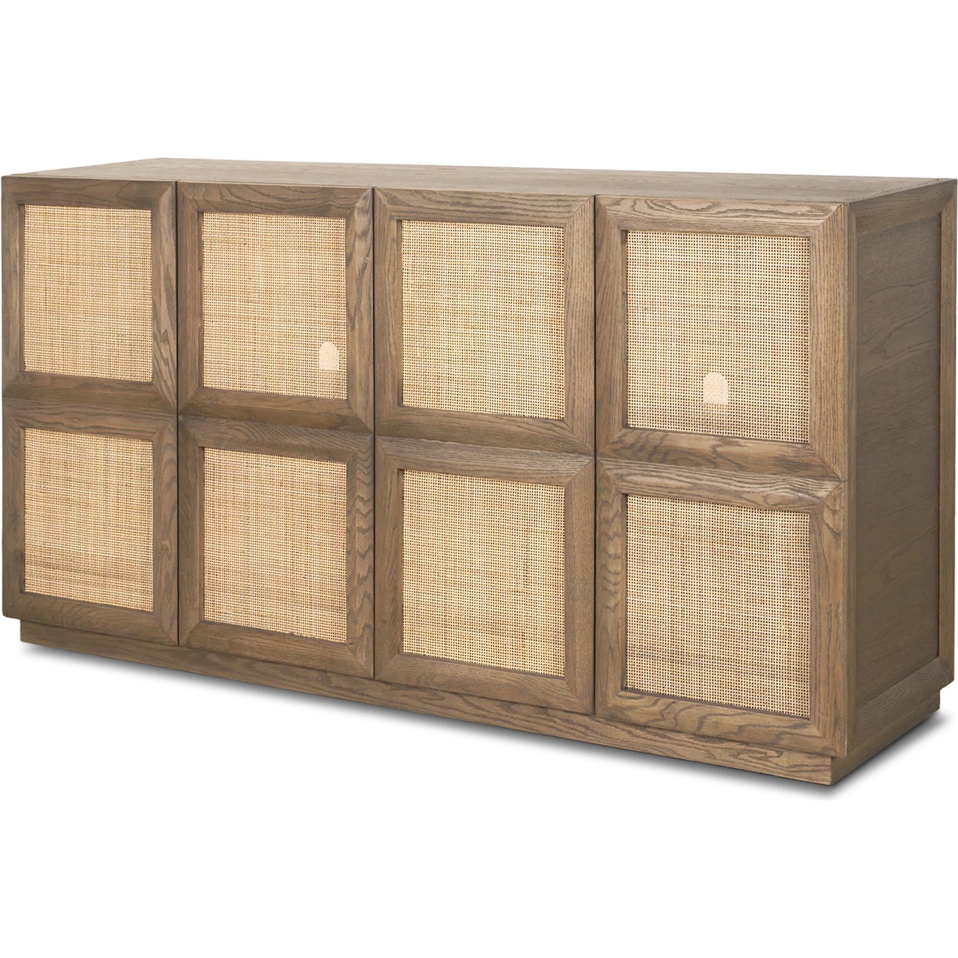 Sina Sideboard by Mercana in brown. Made from solid wood in a unique style.