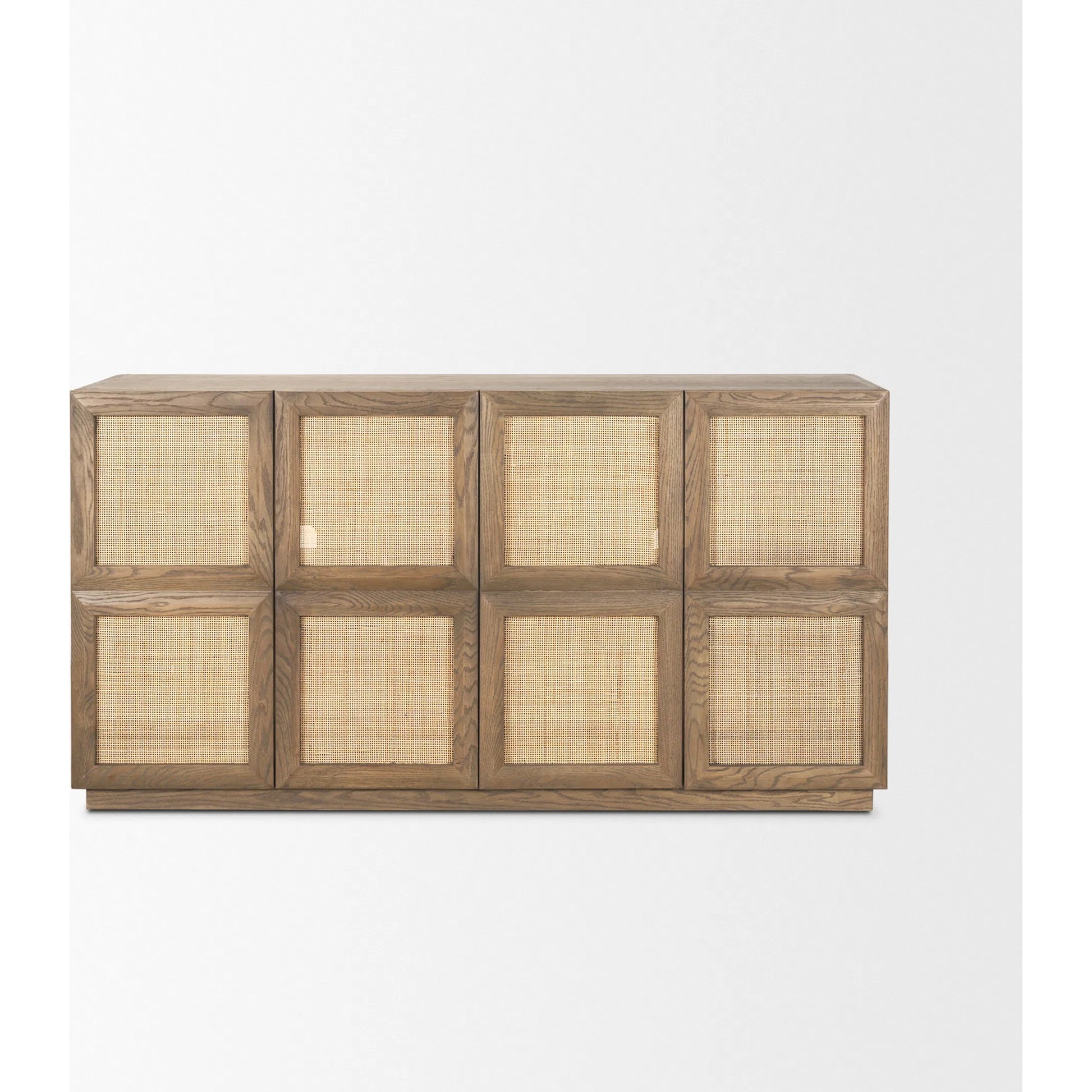 Sina Sideboard by Mercana in brown. Made from solid wood in a unique style.